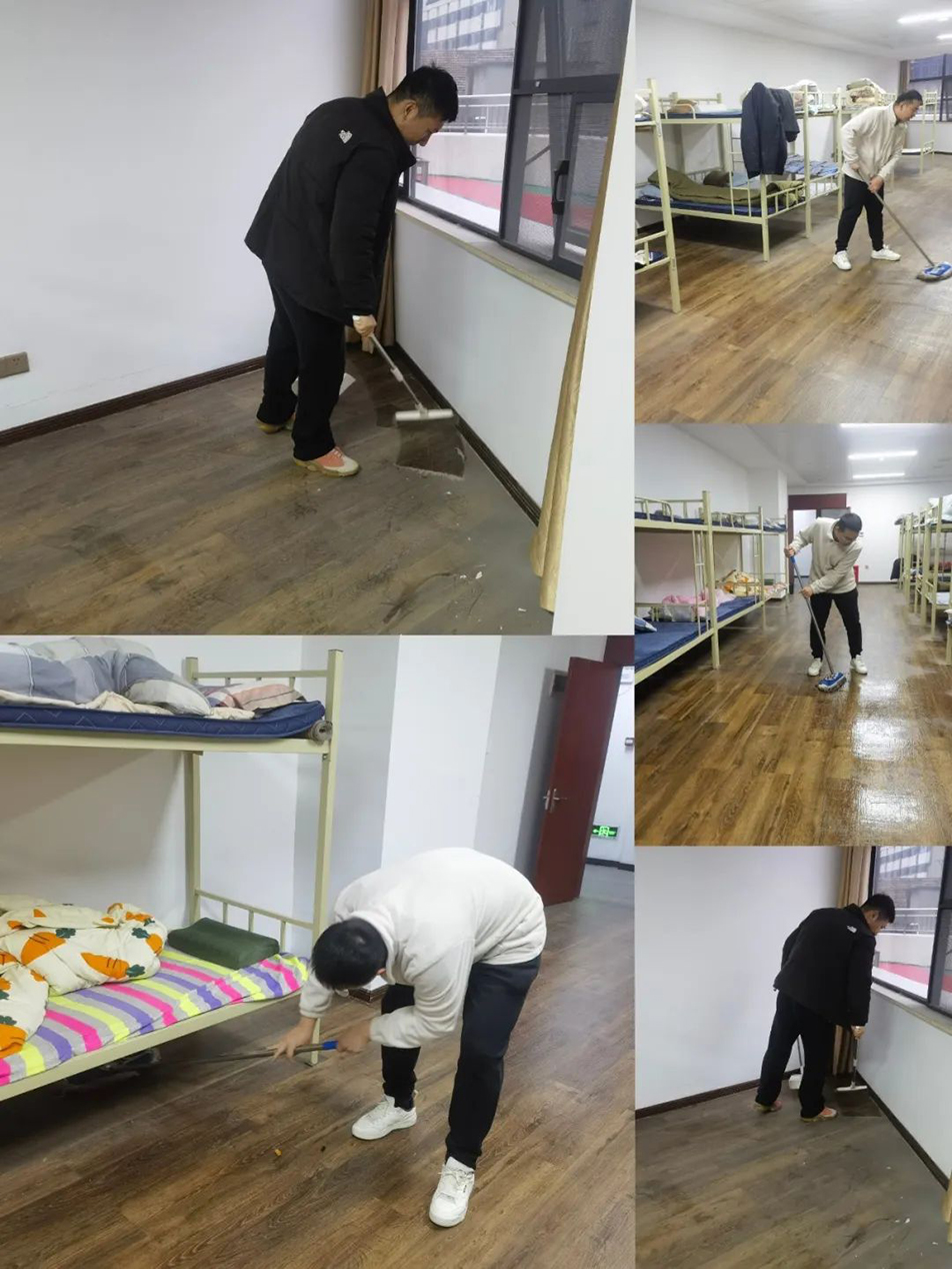 機關團支部組織志愿者開展“扮靚新宿舍，溫情暖人心”集中清掃活動
